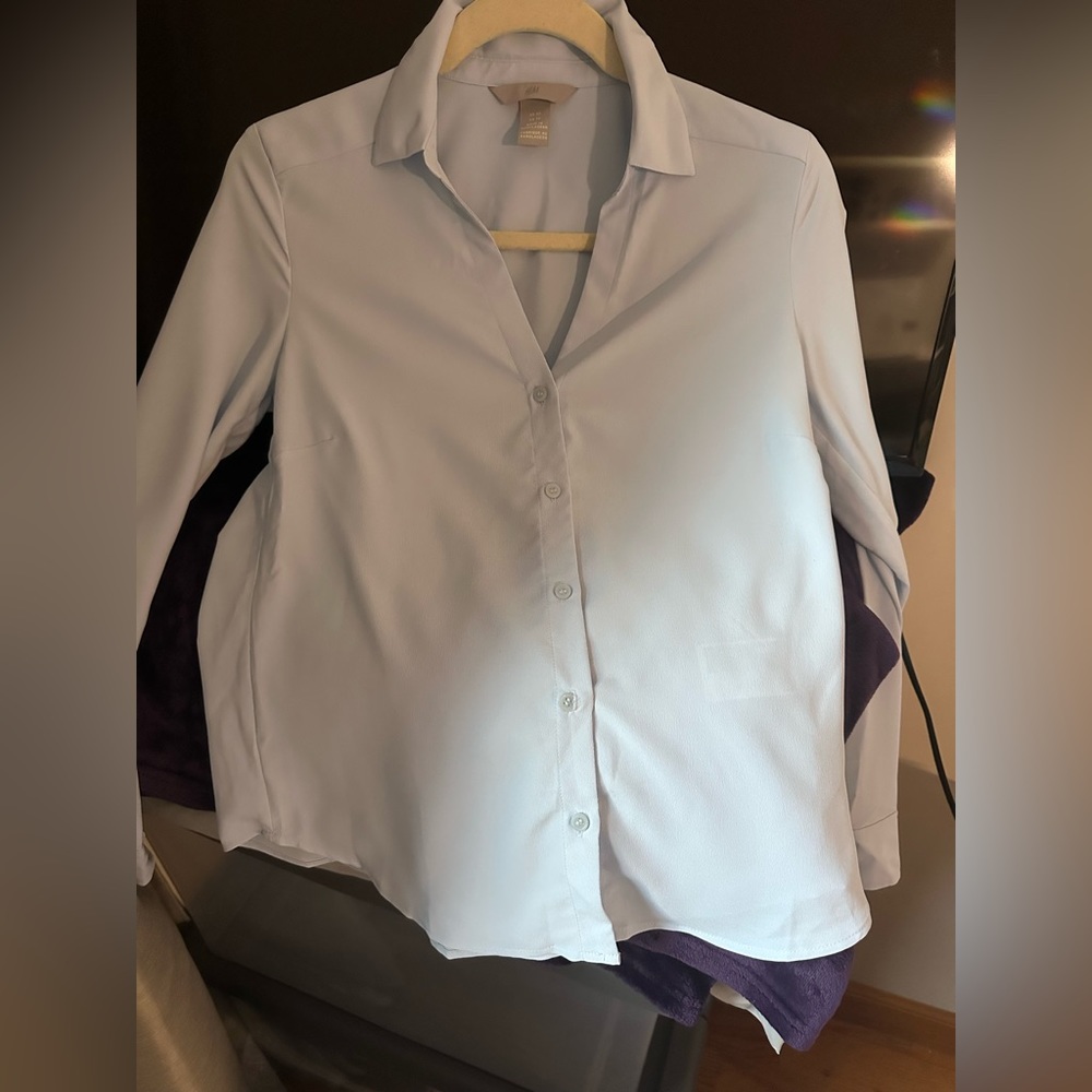 Light Blue beautiful blouse, brand new H&M